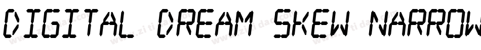 Digital dream Skew Narrow字体转换